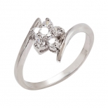 Ishtar Tension Set Ring in 925 Sterling Silver